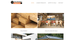 Desktop Screenshot of holzmarkt-oberaich.at